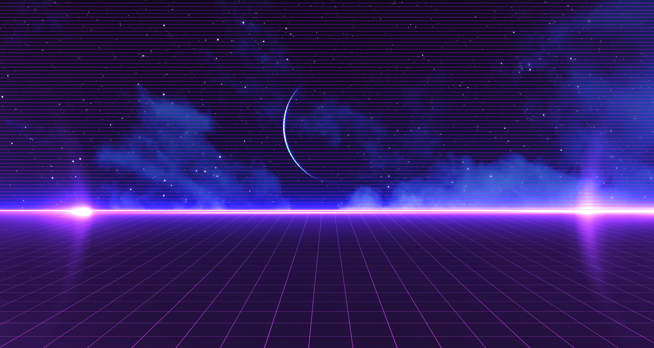 Retro Cyberpunk Background  